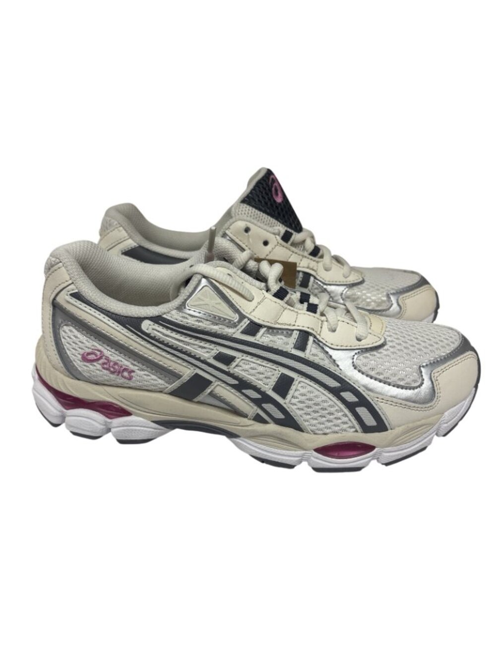 Asics Youth 1203A542 Gel-NYC 2055 Running Shoe White/Grey/Pink Size 5.5M - Picture 2 of 7